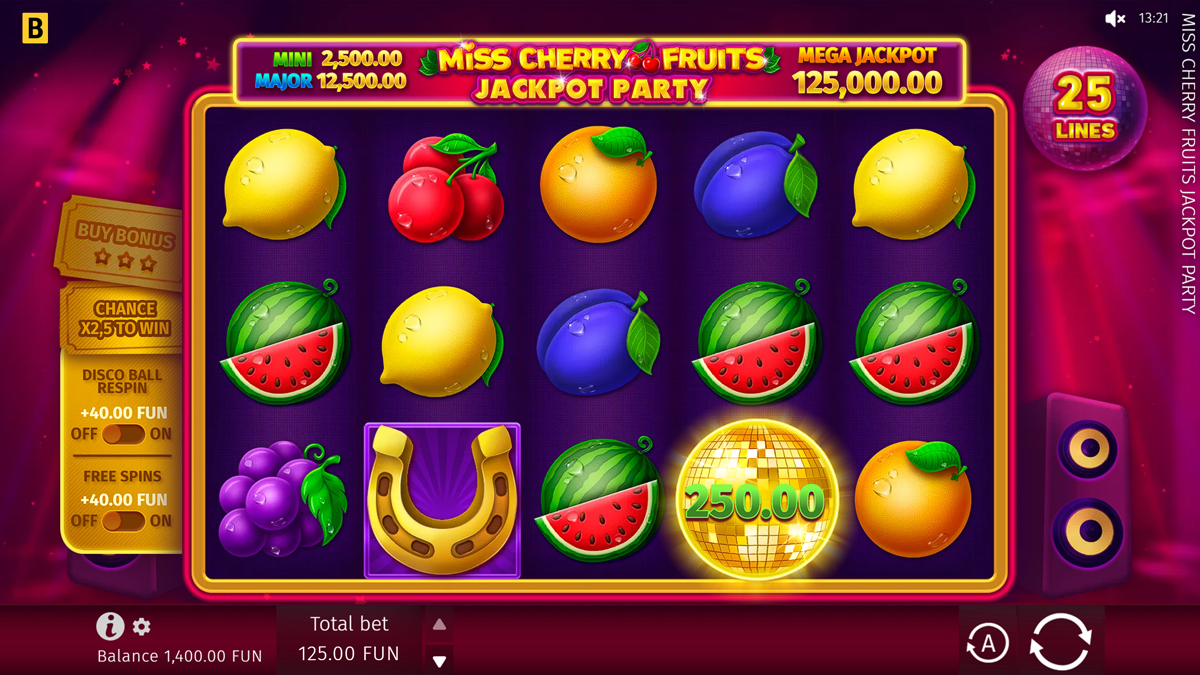  Miss Cherry Fruits Jackpot Party